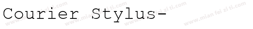 Courier Stylus字体转换
